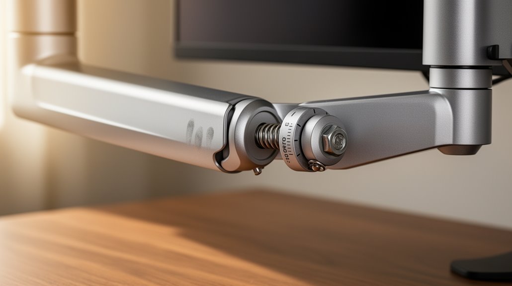 adjust monitor arm tension