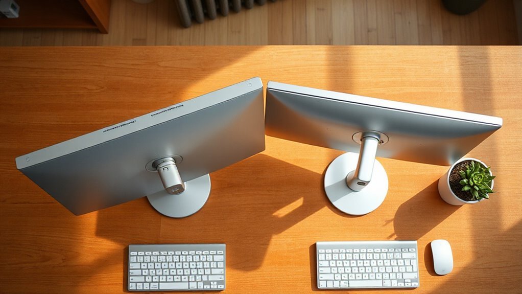 aesthetic differences in monitor mounts
