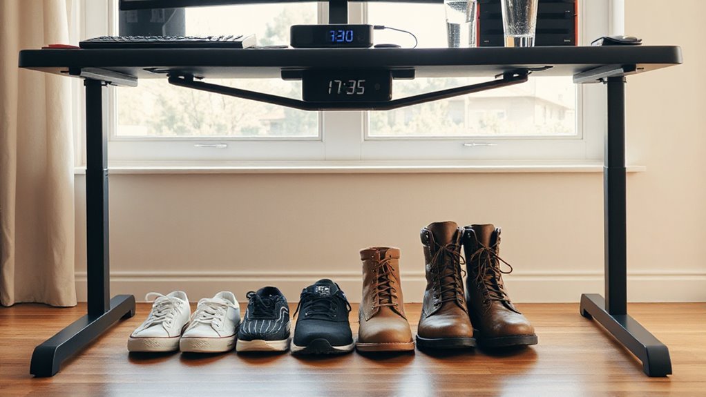 age specific standing desk guidelines