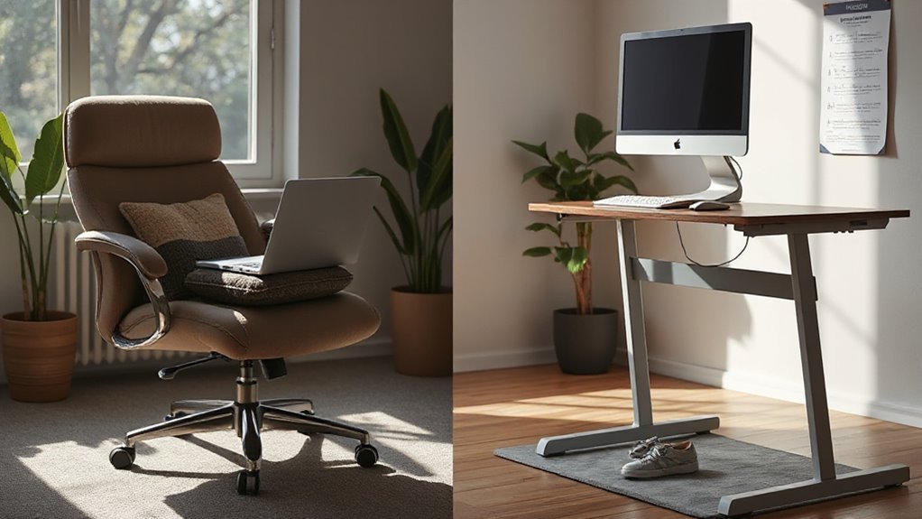 balance sitting and standing
