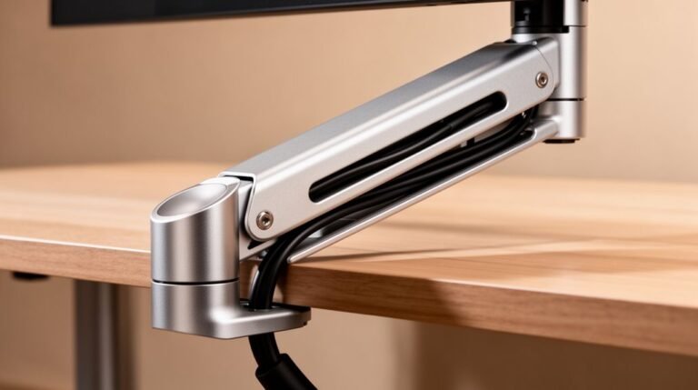 cable management with monitor arm