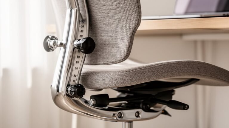 chair height and tilt adjustment