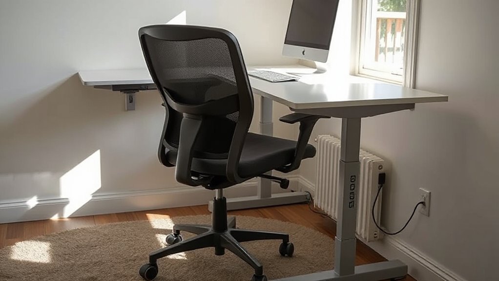 ergonomic chair and desk adjustments