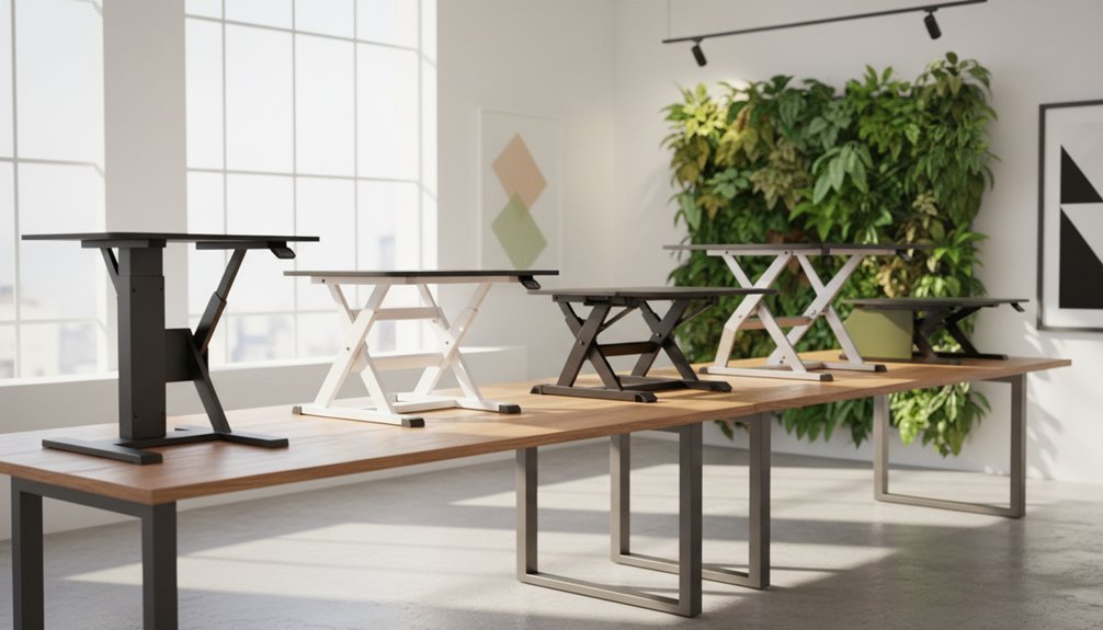 ergonomic heavy duty desk converters