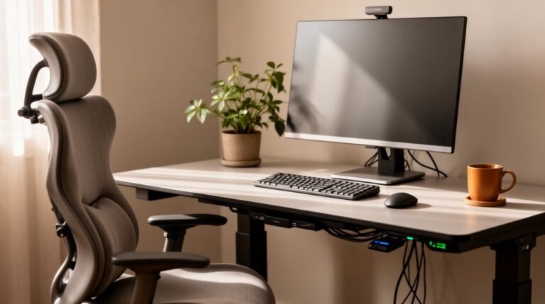 ergonomic workspace enhances well being