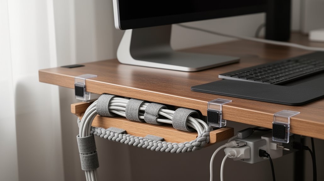 home office cable organization
