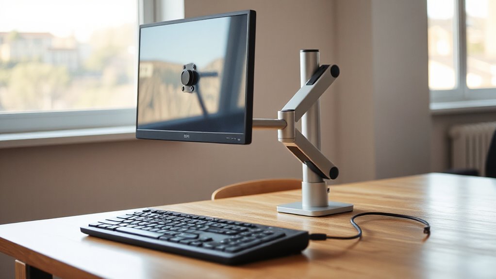 improved workflow with monitor arms