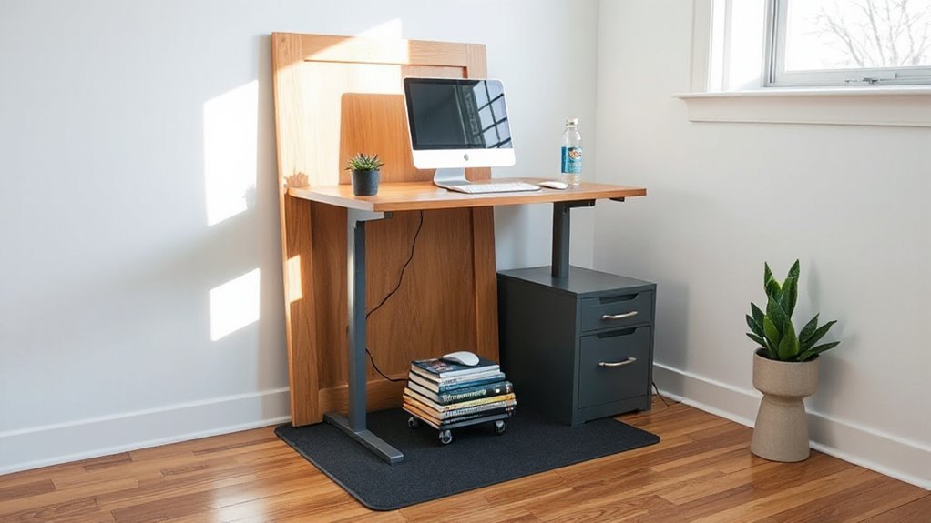 improvised standing desk solutions