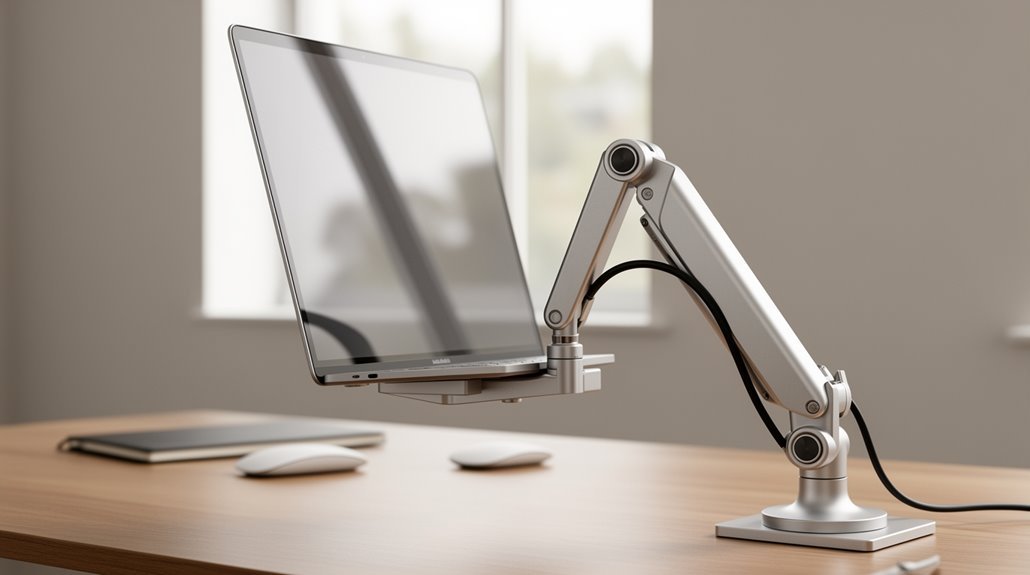 laptop ergonomic monitor setup