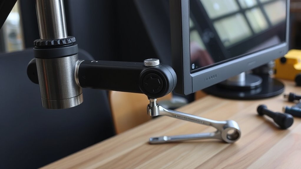 monitor arm tension adjustment