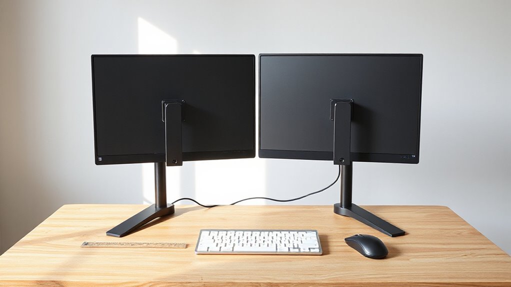 optimal dual monitor positioning