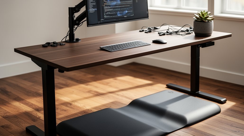 optimal standing desk height