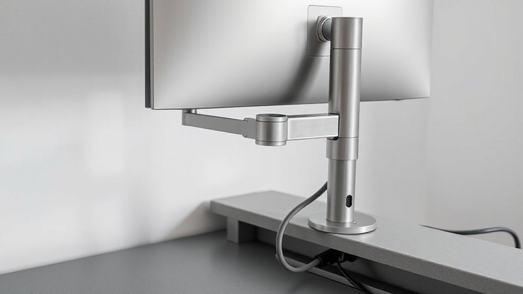 optimize workspace with monitor arms