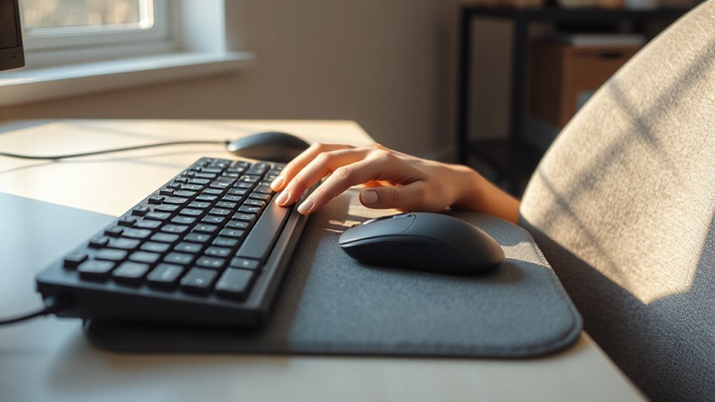 proper ergonomic keyboard use