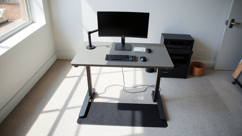 proper standing desk alignment