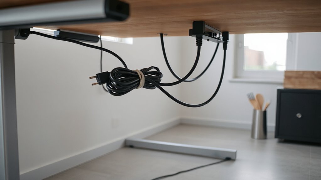 tidy workspace cable management